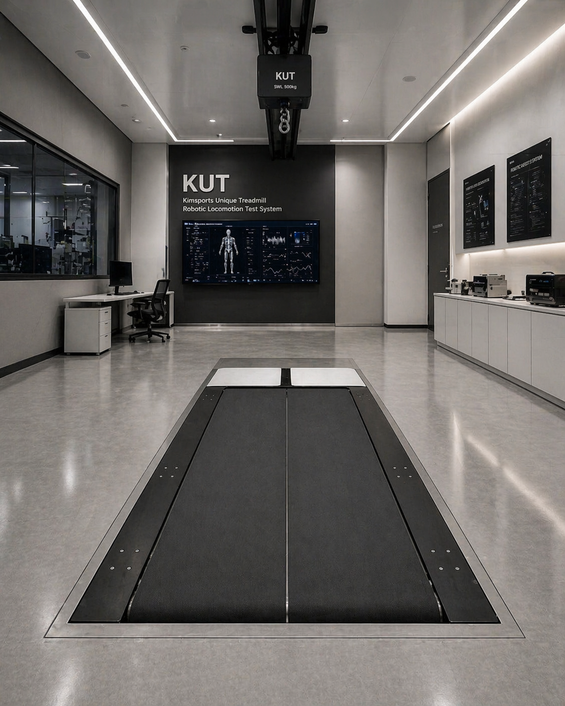 KIMSLAB KUT custom robotic gait analysis and rehabilitation research platform