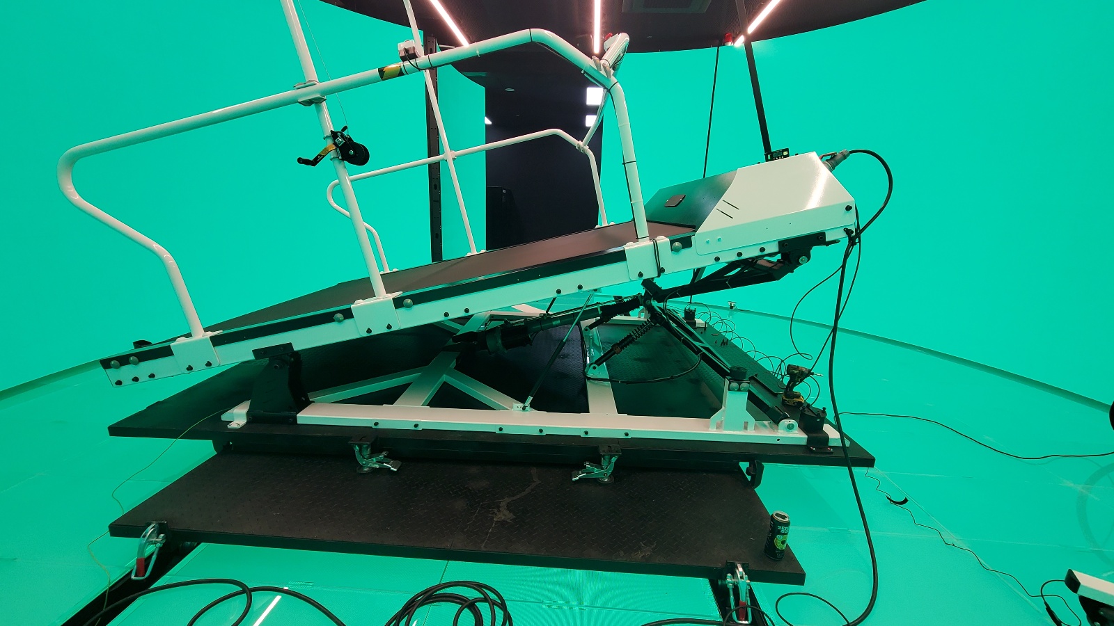 KSPO XR Biathlon Training System locomotion platform supplied by KIMSLAB for sports science and biomechanics research
